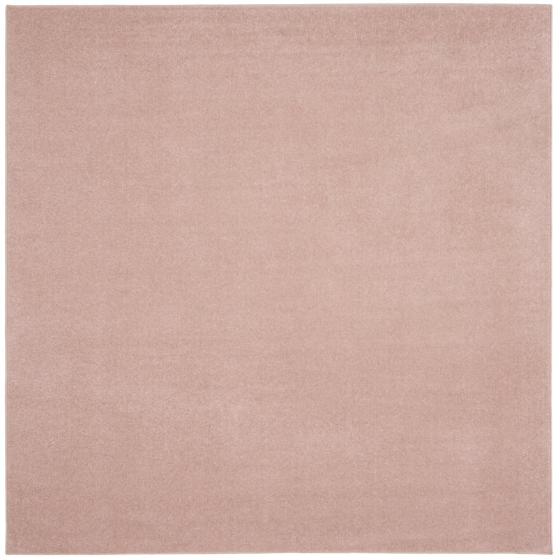 Tapis rose Yolonda, Carré 7 pi Carré