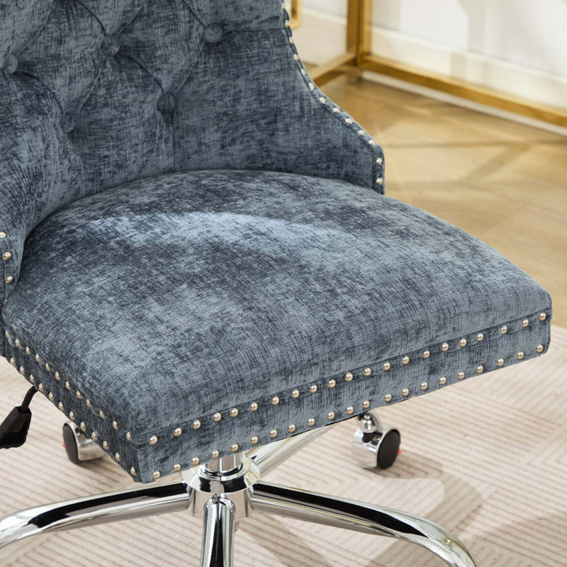 Chaise de bureau Furniture, Chenille bleu clair