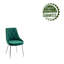 Chaise de salle à manger en velours touffetée Fabriciano-245071933