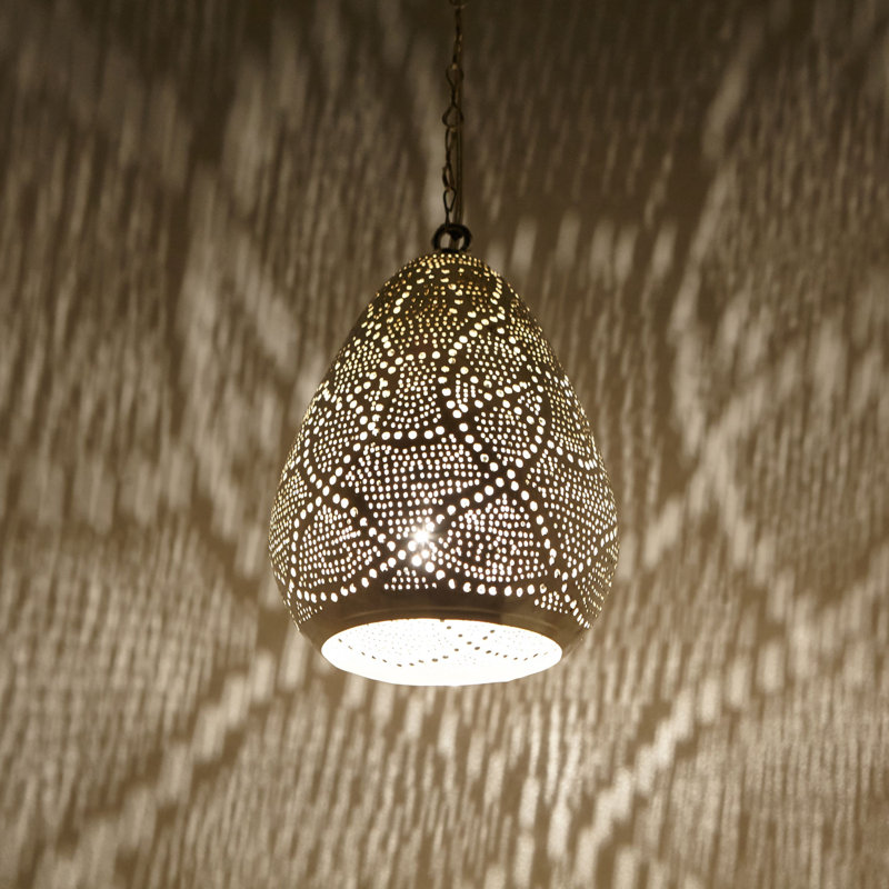 Sabara 1 - Light Single Teardrop Pendant, 25cm H x 18cm W x 18cm D