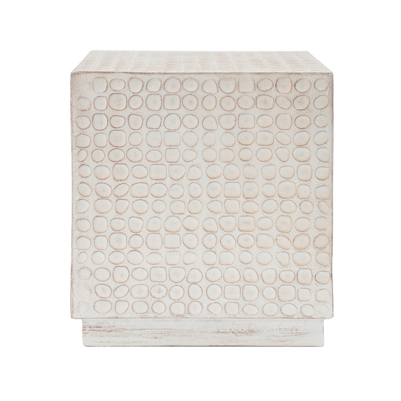Table d'appoint cubique, Brun antique