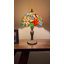 Lampe de table Veilleux Tiffany vitrail fleurs de colibri ampoule DEL incluse l 12 po x P 12 po x H 19 po