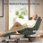 Elowen  Modern 360° Swivel Chenille Accent Chair with Ottoman--Tufted Design()-788579394