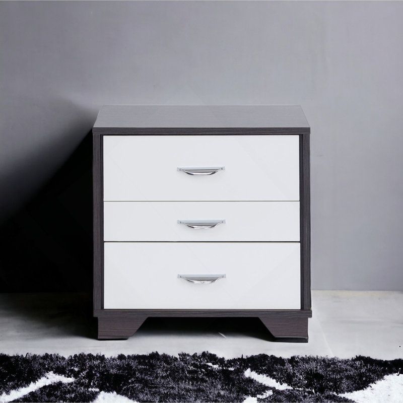 Table d'appoint blanche et noire