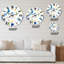 Blue Wild Flowers - Horloge murale traditionnelle-60281415