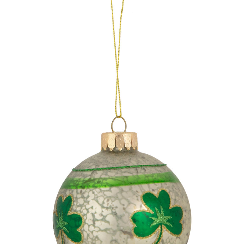 Ornement de Noël irlandais 3 "Shamrock