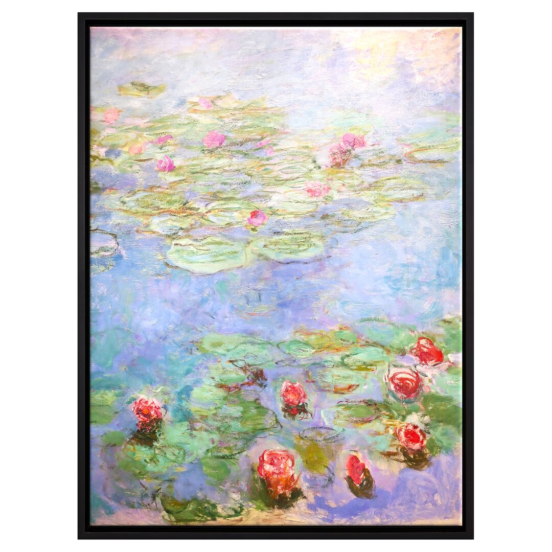 Gerahmtes Leinwandbild Kunstdruck Seerosen VIII von Claude Monet