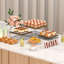 Buffet Risers, ensemble de 3 présentoirs en bois