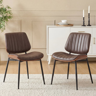 Aura PU Leather Upholstered Dining Chairs,Side Chair for Dining Rooms,Kitchens,Living rooms