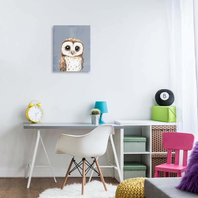 Toile Sweet Woodland Owl, conception par Christine Simpson Art, H 20 po x l 16 po