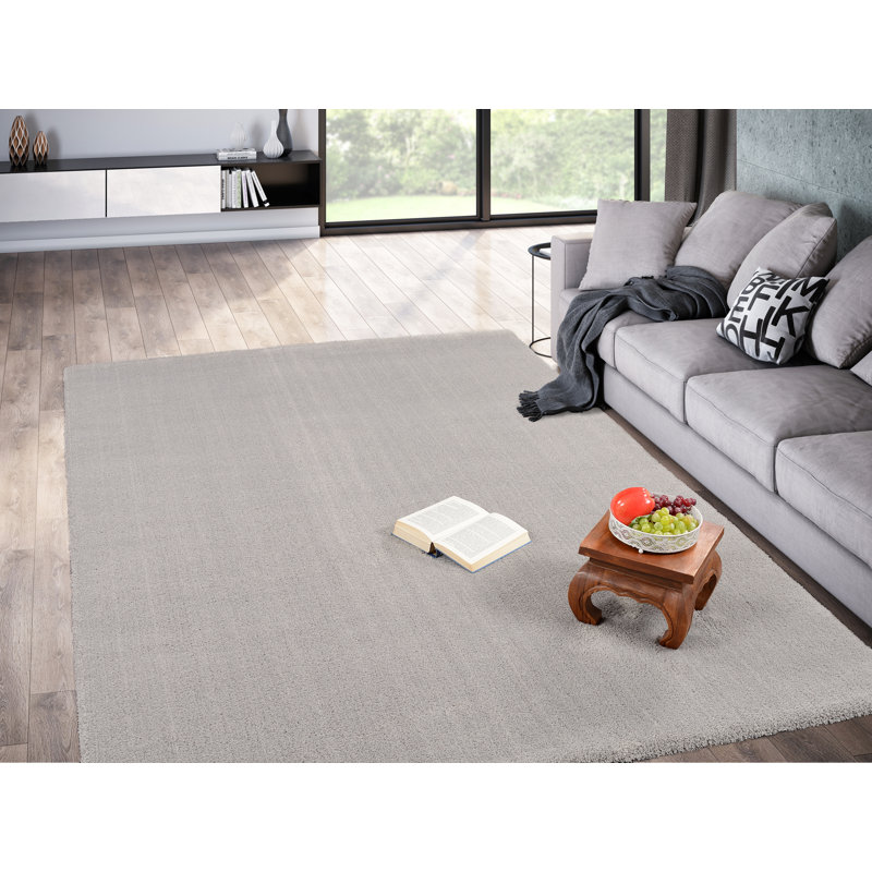 Solid Colour Shag Area Rug, Rectangular 140 x 200cm