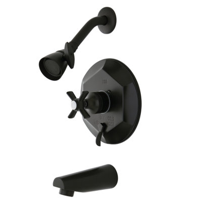Robinet de baignoire et douche à pression équilibrée à poignée simple Kingston Brass
