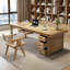 Bureaux rectangulaires en bois massif brun-1069855043-1069855042