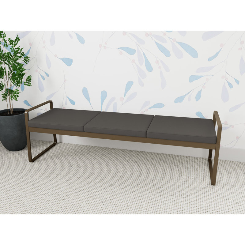Structure en métal 3 places Gansett, Bronze, Noir Patriot Plus - Vinyle lavable au chiffon