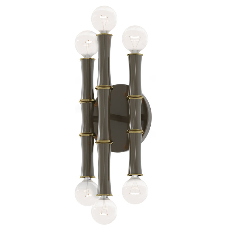 Kane Wall Sconce - Blue, Polished Nickel, Smokey Taupe/Modern Brass