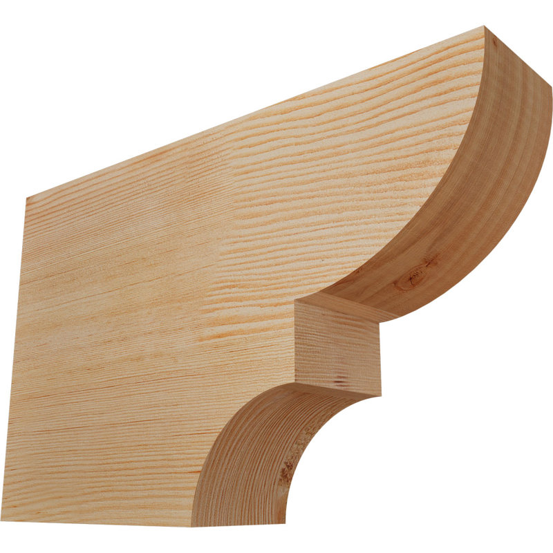 Queue de chevron lisse Ridgewood, Sapin de Douglas, H 10 po x l 3 1/2 po x L 16 po