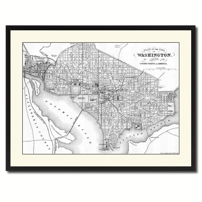 «Washington Dc», impression sur toile, 28 x 37