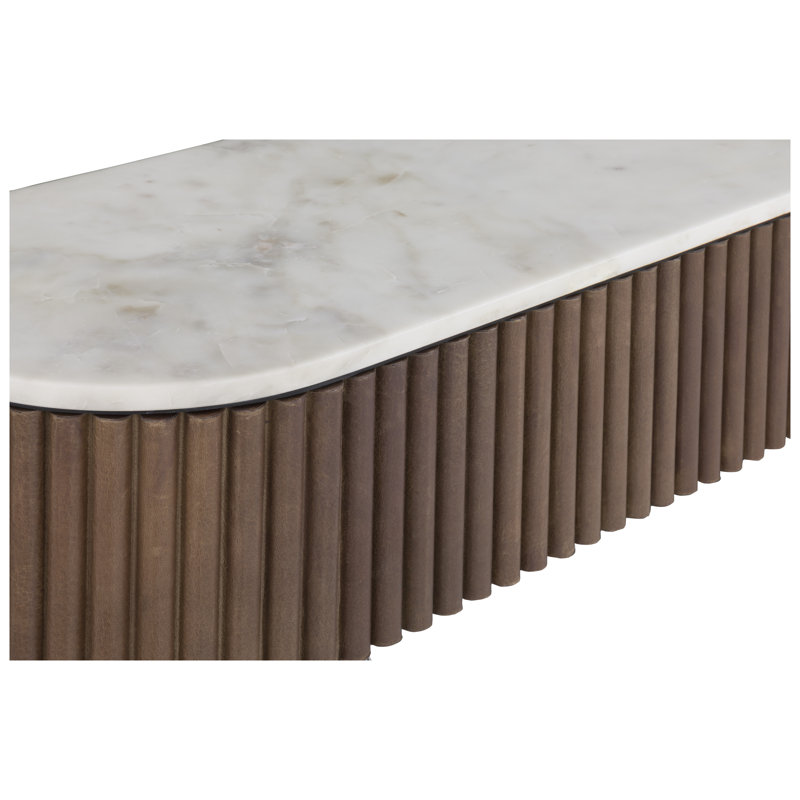 Demilune Console Top, White