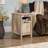 Modern Side Table With Pull-Out Shelf And Drawer, Durable Metal Runners, Safety Stops, And Versatile Storage Design