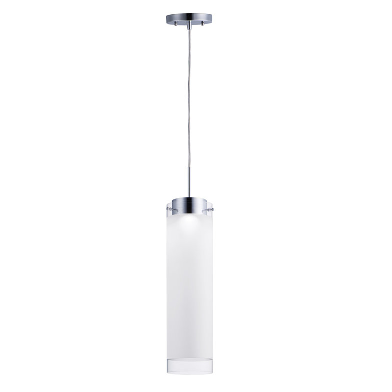 Luminaire suspendu à cylindre simple 1 lumières Ellert
