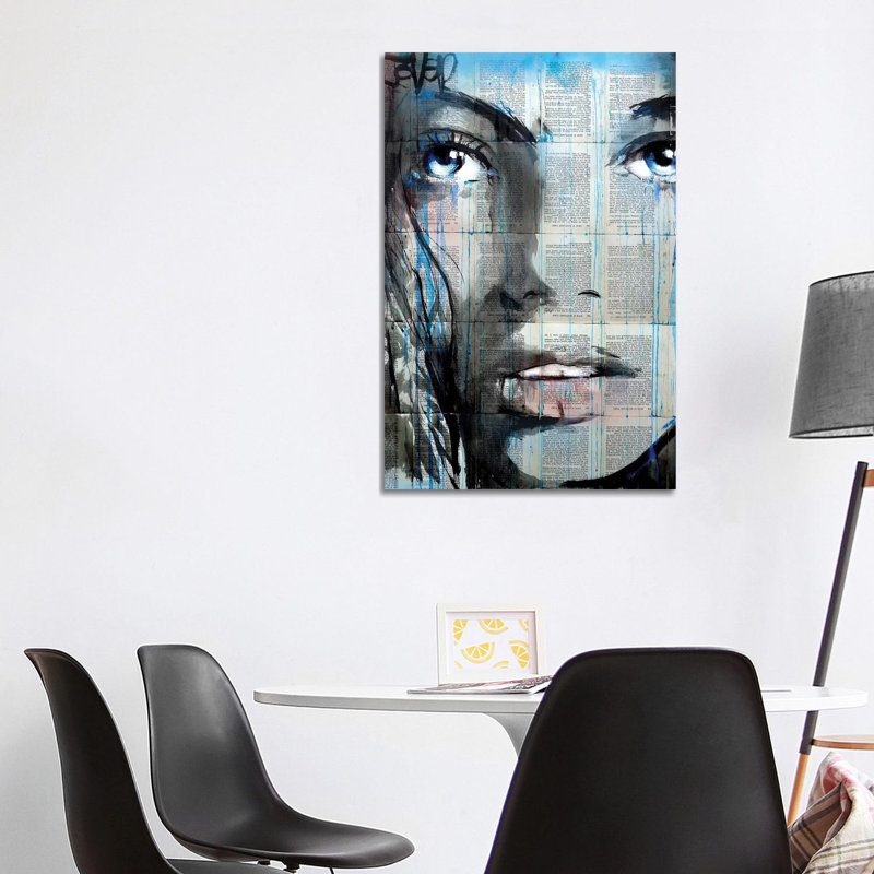 Blue Sway by Loui Jover - Painting on Canvas, 101.6cm H x 66.04cm W x 3.81cm D, Wrapped Canvas