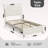 Upholstered Platform Bed With Large Storage Drawer And Bookcase Headboard, Twin-645464256