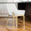     Ensemble de 2 fauteuils de salle à manger rembourrés capitonnés Pangea Home Hudson-33064610-33064611