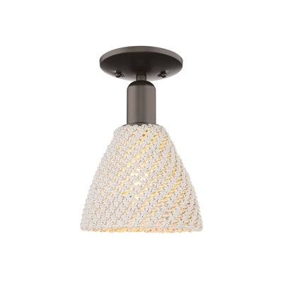 Barberio - Bronze huilé - Plafonnier semi-encastré