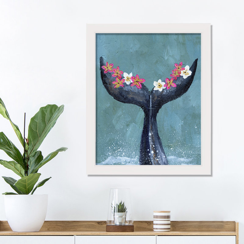Floral Whale Tail - cadre photo
