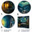 Blue Starlight Bathroom  III - Raven Animal Metal Wall Art-564010264