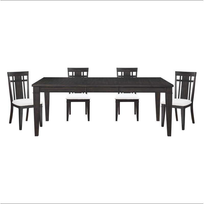 Ensemble de 2 chaises d'appoint au fini brun foncé
