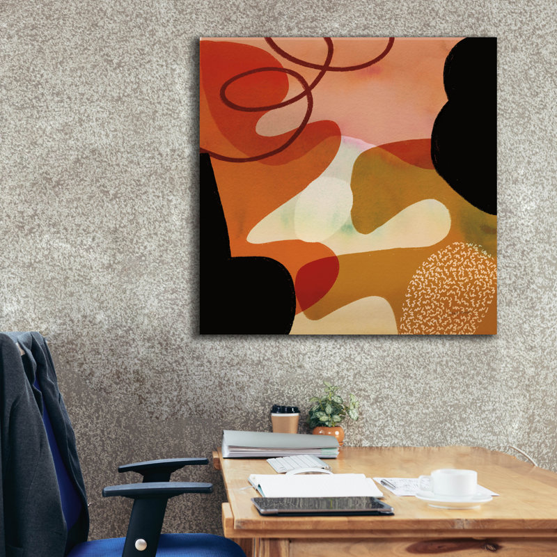  «Variété 7» par Cheryl Warrick, art mural sur toile, 37 po x 37 po
