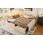 Base de lit simple à double boucle, structure de lit tapissier avec tête de lit, avec 2 tiroirs de rangement, lumière DEL et conception de chargement USB, pieds et lattes en bois massif, aucun sommier nécessaire, beige-1114944432