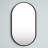 Raub Black Metal Framed Vanity Mirror-1811803549