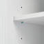 Armoire de rangement haute et large avec portes pour salle de bain / bureau, trois tiroirs, blanc (ancien numéro de référence: N725p331357k / Wf299285aak)