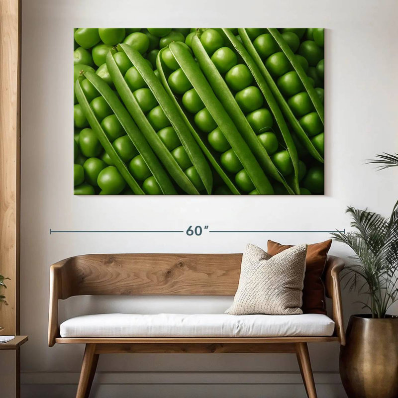 Yarlin Peas, 34" H x 51" W