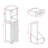 Space Laundry Sorter In White - One Compartment, Drawer, Made From Strong E1 With Finish Compartment Drawer Holder White, Material, Painting For Enhanced Durability
