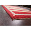 Tapis rouge / beige en laine noué à la main de conception unique 4 pi 4 po x 6 pi 4 po New Age