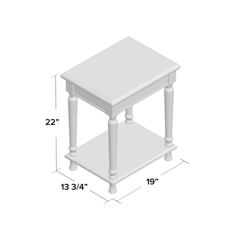 Table de bout Ashford, Rouge