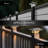 Low Voltage Integrated LED Fence Post Cap Light 2.5 In. X 2.5 In. with Base Adapter Included-98834125