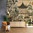 Elegant Oriental Pavilion Landscape Wall Mural-1628070452