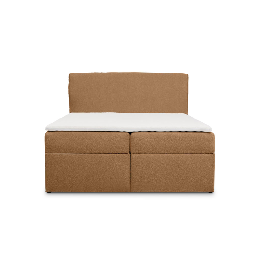 Boxspringbett Ayaansh mit Topper und Bettkasten