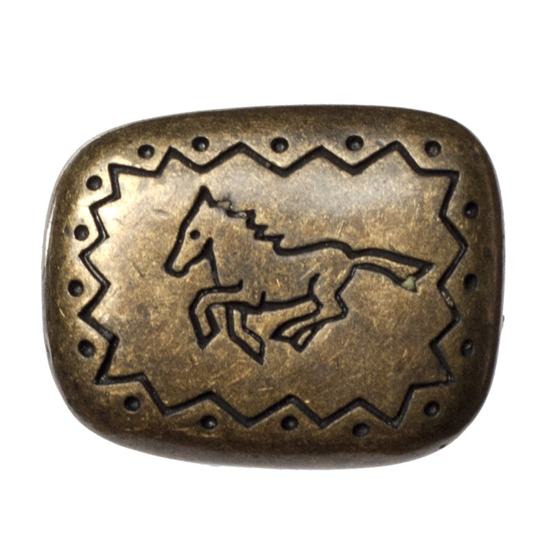 Poignée rectangulaire 1 7/8" length, Laiton