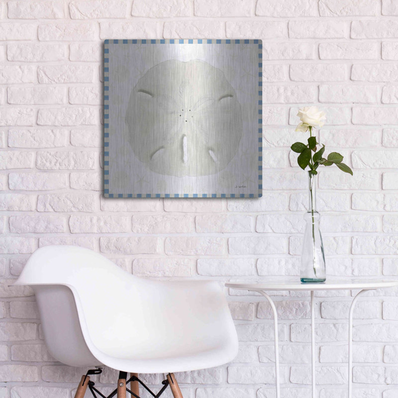 Luxe métal Art «Beach Days VII» par James Wiens, «Beach Days VII» par James Wiens, H 24 po x l 24 po