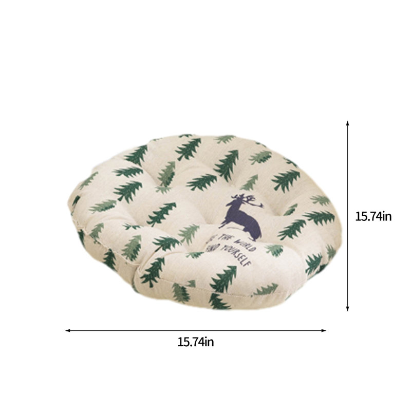 Seat Cushions For Home Use, Tufted Corduroy Floor Cushions For Living Room Tatami, 16 Inch, A