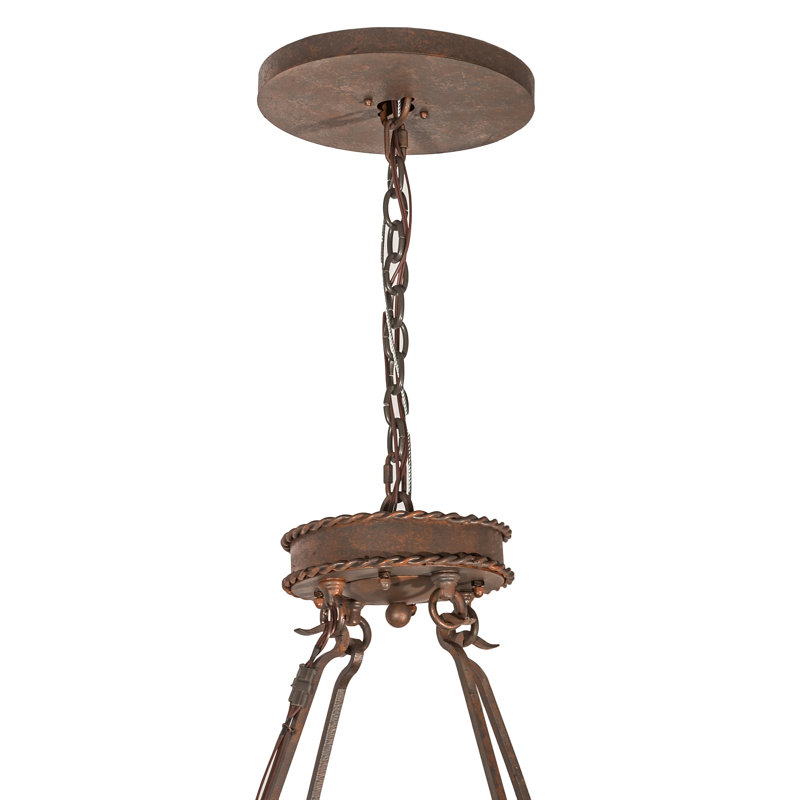 Rustic Lodge 1 - Light LED Chandelier