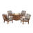 Prairie 5 Piece Multiple Chairs Seating Group with Cushions-88752822-131209910