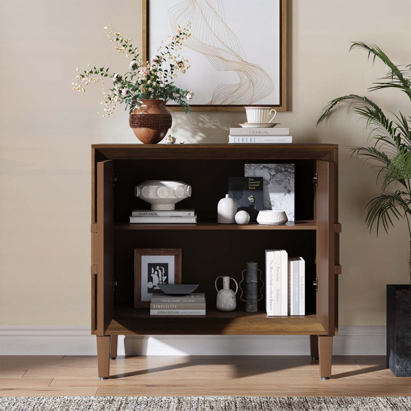 Buffet moderne, rangement compact pour petits espaces, Antique Brown