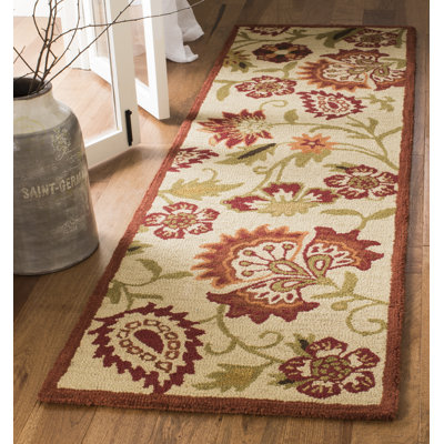 Emrick Blossom Hand Hooked Wool Floral Rug