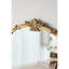 Miroir mural 30X31 "avec finition dorée et écusson décoratif
